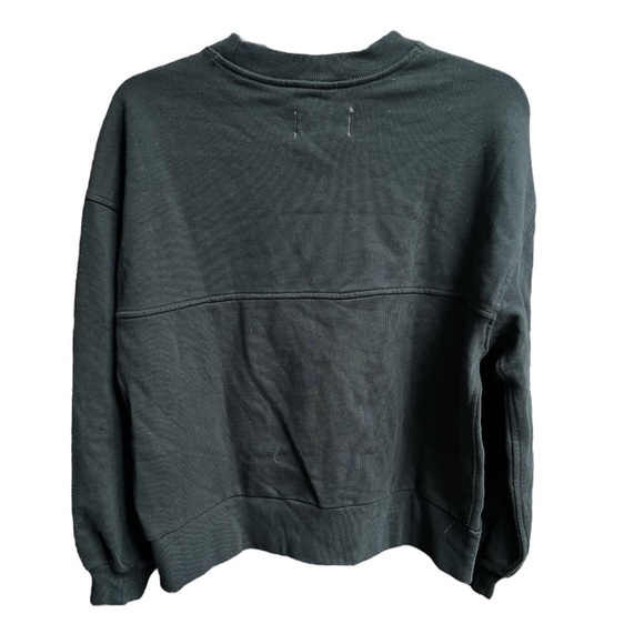 Everlane The Track Oversized Crew Sweatshirt Black Size Small Medium XLarge - Picture 2 of 7